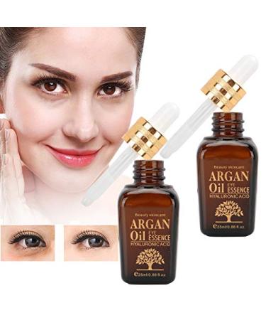 Anti-Wrinkle Eye Serum with Argan Oil - Refreshing Anti-Aging Eye Care Dark Circle Removal | 25ml * 2 - International Shipping - Buy Online on GoSupps.com
