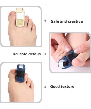 Healeved Toe Splint 2Pcs Set - Hammer Toe Straightener & Corrector for Crooked, Claw, Bent, Mallet Toe - Left Assorted Color - Buy Online on GoSupps.com