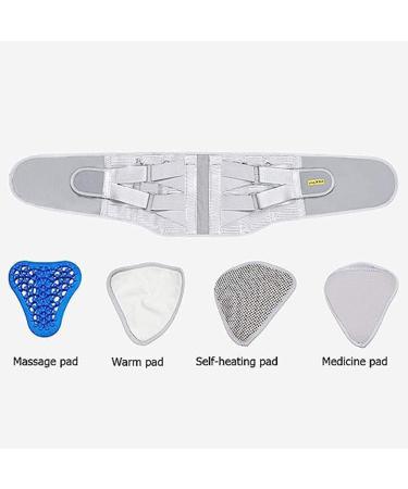 Tylxayoxa Lumbar Belt for Men & Women - Breathable Lower Back Support for Sciatica Herniated Disc & Scoliosis - Gray - Size M - Buy Online on GoSupps.com