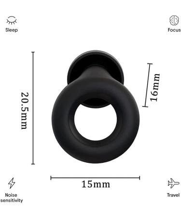 Quiet Noise Reduction Earplugs Super Soft Reusable Hearing Protection of Earplugs for Sleeping Concerts Work Flights swim 4 Sizes XS/S/M/L (Black) - Buy Online on GoSupps.com