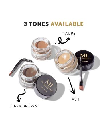 Mela Beauty Studio Brow Pomade - Define & Fill Brows - Creamy Formula (0.24 oz) Dark Brown - Buy Online on GoSupps.com