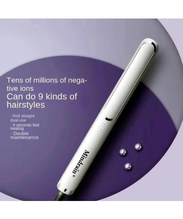 Professional Salon Hair Straightener Flat Iron for Thick Curly Hair - Anti-Scald & Affordable - Perfect Gifts for Women & Friends (Purple - Buy Online on GoSupps.com