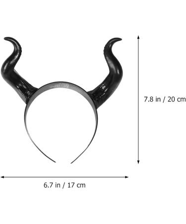 Lurrose Devil Horns Headband - Demon Horns Cosplay Headpiece for Halloween - Buy Online on GoSupps.com