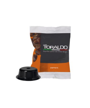 caff toraldo CAFF TORALDO | Compatible with Mio* mode | Selected Coffee Tostat and Roasted in Italy | Excellence of Napoletano Caf (200 Capsule Cremosa Mix)