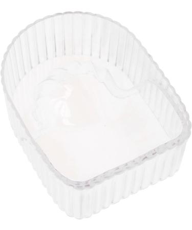 Acrylic Soften Dead Skin Clean Nail Manicure Wash Soaker Tray Nail Art Hand Wash Remover Soak Bowl Hand Soaking Bowl for Beauty Salon (Transparent) - Buy Online on GoSupps.com