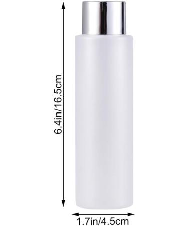 Minkissy Set of 4 Refillable Empty Plastic Bottle Pet Cosmetics Bottle Glass Pot Lotion Shower Gel Shampoo Storage Container with Closure for Home Travel 200 ml - Buy Online on GoSupps.com