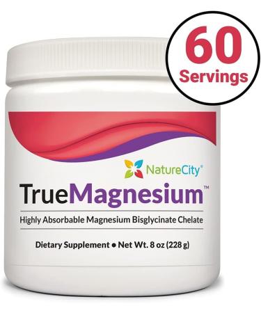 NatureCity TrueMagnesium Bisglycinate Chelate - 60 Servings | Highly Absorbable Magnesium Supplement - Buy Online on GoSupps.com