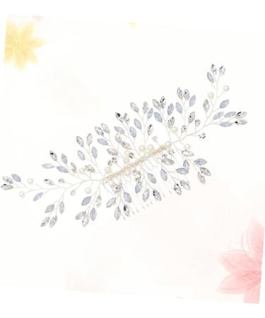 Ipetboom Bridal Side Comb Crystal Headpiece Bridal Hair Clip Wedding Headpiece Rhinestone Headpiece Mothers Headpiece Wedding Hair Clip Crystal Hair Comb Accessories Bride Pearl - Buy Online on GoSupps.com