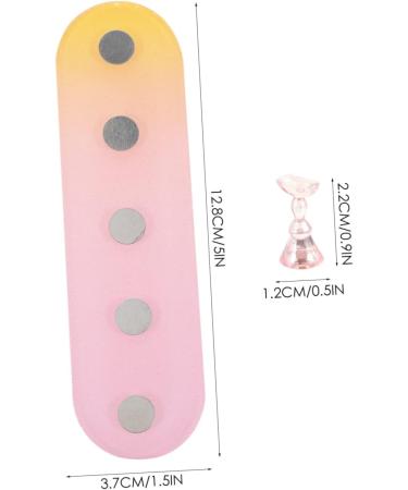FRCOLOR 4 Sets Nail Practice Holder Nail Display for Nail Art Creative Nail Holder Fake Nail Holder Magnetic Nail Holder Practical Nail Presentation Plastic Oval Nail Press - Buy Online on GoSupps.com
