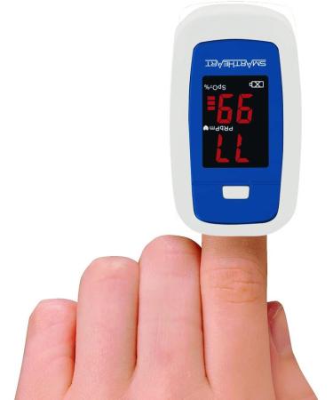 SmartHeart Pulse Oximeter | Portable Blood Oxygen Monitor | Complete System with Lanyard & Batteries | International Shipping Available - Buy Online on GoSupps.com
