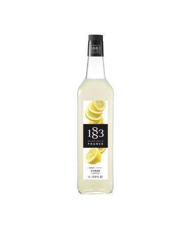 1883 Maison Routin Premium Lemon Syrup for Iced Tea Cocktails Mocktails Desserts Glass 1L Lemon 1L Glass Bottle - Buy Online on GoSupps.com