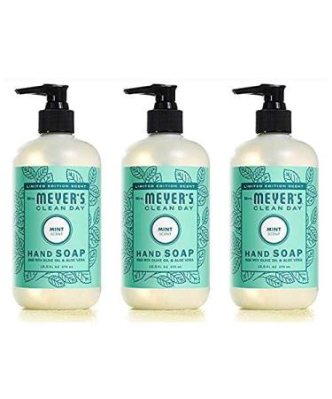 Mrs. MEYER'S CLEAN DAY Liquid Hand Soap Mint (12.5 Fl Oz (Pack of 3))