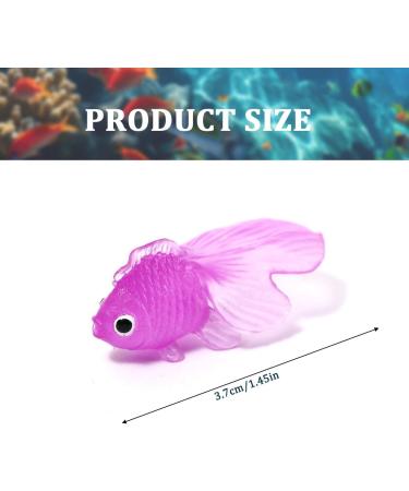 Jtkrew 28 PCs Neon Fish - Stretchy Rubber Goldfish Toys for Cats & Aquarium Decor - Buy Online on GoSupps.com