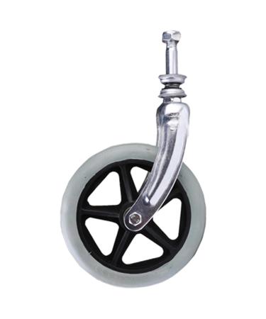 Wheels for Walker 6in Wheel Replacement Parts for Wheelchairs Non-Inflatable Universal Wheels with Bearings 2Pcs Gray Grey