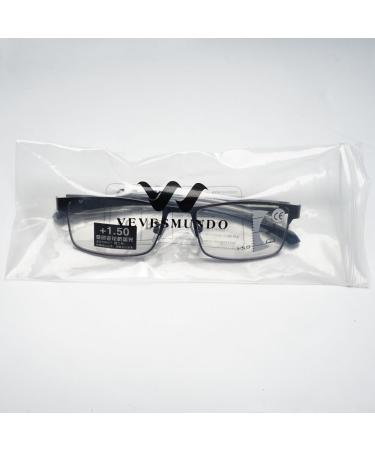 Buy Vevesmundo Self-Tinting Reading Glasses | Multifocal Blue Light Filter Eyewear for Men & Women | 2.5x Magnification Sun Protection & Style - Buy Online on GoSupps.com