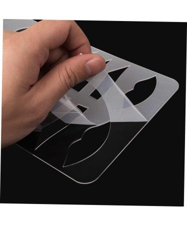 FRCOLOR Eyebrow Stencil Plate Eyebrow Drawing Mold Eyebrow Shape Practicing Mold Acrylic Practice Skin 1 count (Pack of 1) Transparent - Buy Online on GoSupps.com