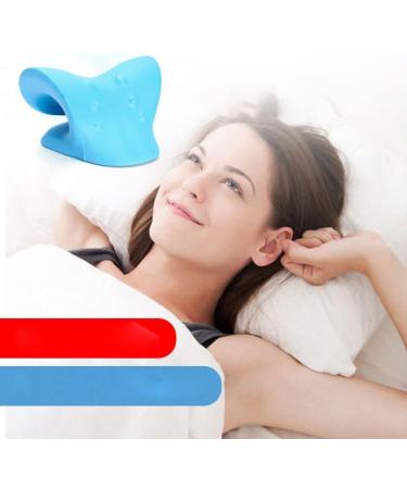 Neck Stretcher Relieve Neck Stiffness Cervical Spine Alignment for PainRelief for Office Workers (Blue) - Buy Online on GoSupps.com