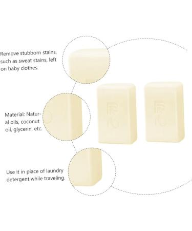 VICASKY 2pcs Laundry Soap Cleaning Solid Soap Clothes Soap Clothes Cleaning Soap Infant Soap Cleaning Soap for Baby Clothes Laundry Solid Soap Plastic Child Diaper Soap Clothing - Buy Online on GoSupps.com