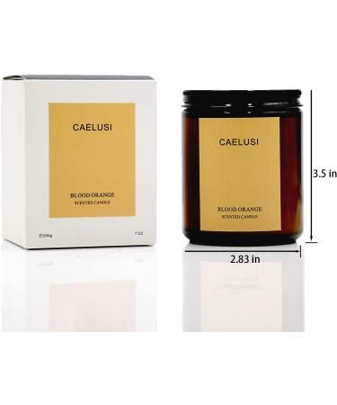 Buy Premium Citrus Sweet Orange Scented Soy Candles | Natural Aromatherapy Gifts for Home | Long Lasting Amber Jar | Ideal for Women & Men - Buy Online on GoSupps.com
