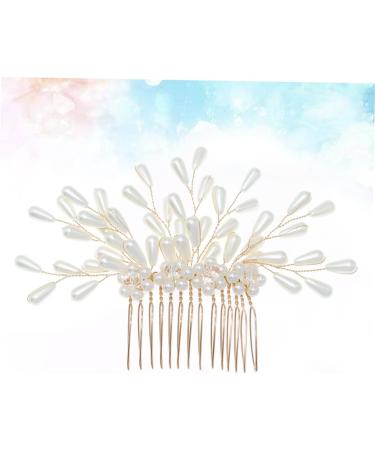 Ipetboom Bridal Headpiece Barrettes for Women Pearls Flower Hair Pearl Hair Comb Hair Combs for Women Hair Claw Clips for Women Bridal Hair Clip Tiara Bridesmaid Wedding Hair Accessories - Buy Online on GoSupps.com