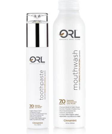 ORL Natural & Organic Cinnamint Mouthwash | Clean, Whiten, Strengthen - Buy Online on GoSupps.com
