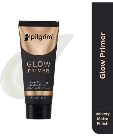 Glow Primer Lightweight Gel Based Velvety Matte Finish Blurs Pores Vit C+E Infused - Buy Online on GoSupps.com