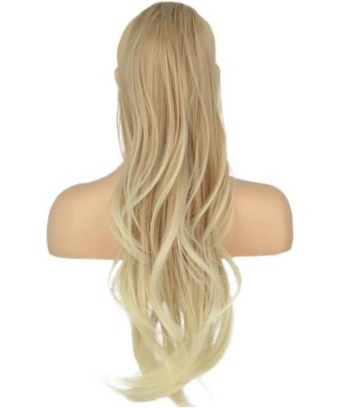 PORSMEER 26 Inch Drawstring Ponytail Extension Brown to Blonde Synthetic Hairpiece - Buy Online on GoSupps.com
