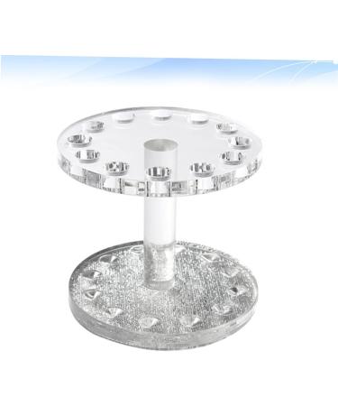 Housoutil 1pc Makeup Pen Stand Pen Display Stand Holder Art Brush Holder Makeup Brush Holder Faux Buns Holder for Nail Brush Acrylic Makeup Brush Rack Nail Display Stand Round Crystal Pen 8.7x8.5cm Silver Transparent - Buy Online on GoSupps.com