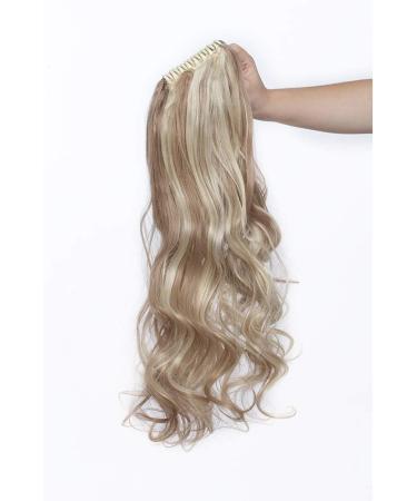Silk-co Ponytail Hairpiece 24 inch Claw on Clip in Pony Tail Hair Extensions Hairpieces Big Wave/Curly(Sandy&Bleach Blond) 24inch (Pack of 1) Sandy&Bleach Blond - Buy Online on GoSupps.com