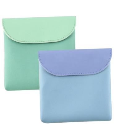 Kombiuda 2st period pocket driver's license holder tampon holder storage bag for breastfeeding pillow bag coin bag tampon storage bag PU art from leather student aunt towel pocket