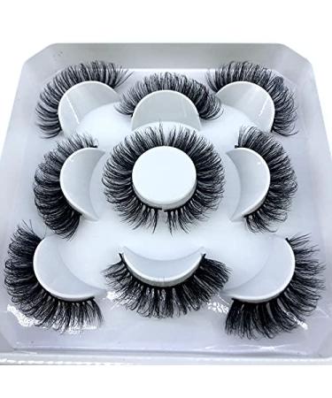 HBZGTLAD Soft Mink Lashes - 5 Pairs Fluffy Wispy False Eyelashes for Dramatic Makeup (ML83) - Shop Internationally - Buy Online on GoSupps.com