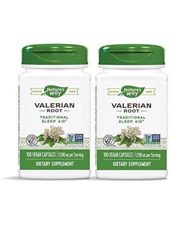Nature's Way Valerian Root, 2 Piece Pack, 100 Count, 2 Pack