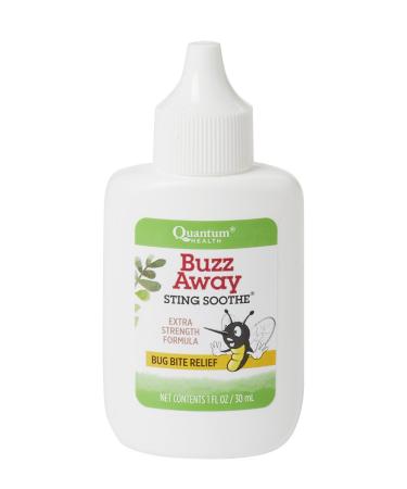 Quantum Health Buzz Away Sting Soothe Unique Herbal Blend Calms Bug Bites and Stings Fast Made with Aloe Vera Nettle & Peppermint Oil 1 Oz Small