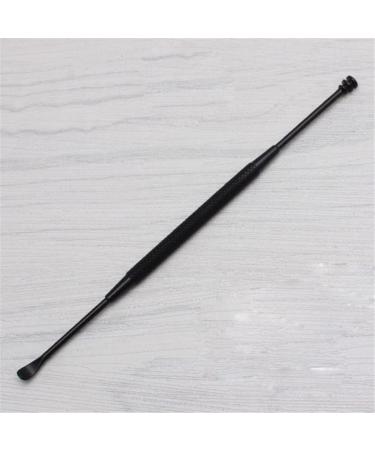 3Pcs/Set Double-ended Stainless Steel Spiral Ear Pick Spoon Kit - Black - Buy Online on GoSupps.com