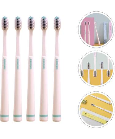 HOMSFOU 5pcs Soft Bristle Toothbrush - Spiral Silk Brush Eco-Friendly and Plastic-Free | International Shipping Available - Buy Online on GoSupps.com