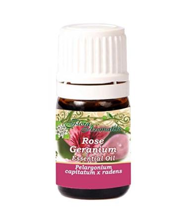 100% Pure Rose Geranium Essential Oil (0.17 Fl Oz/ 5 Ml)