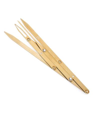 Stainless Steel Eyebrow Measurement Sliding Ruler - Durable Eyebrow Shaping Tool (Gold) - Buy Online on GoSupps.com