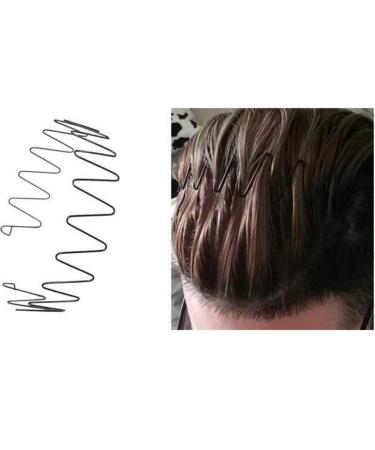 5-Piece Wave Style Metal Hair Bands for Men & Women - Flexible Slipproof Black Headbands - Buy Online on GoSupps.com