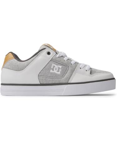 DC Shoes Men's Pure Sneaker 43 EU - Stylish Grey & White Sneakers for International Shipping - Buy Online on GoSupps.com