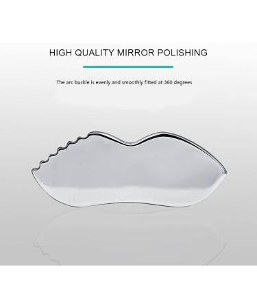 Stainless Steel Gua Sha Massage Board - Ridge Teeth for Facial Skin Care & Pain Relief | International Shipping - Buy Online on GoSupps.com