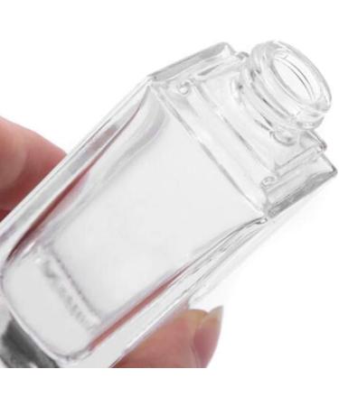 minkissy 3pcs Empty Glass Pump Bottles Square Cosmetic Bottles Refillable Makeup Dispensers for Foundation Lotion Cream 30ml (Black Cap) - Buy Online on GoSupps.com