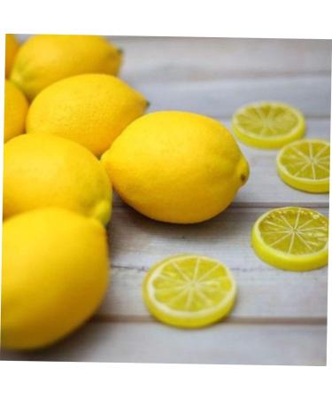 HOMSFOU 39 Pcs Imitation Lemon Slice Simulation Fruits Model Photography Fruits Slices Mini Lemon Model Lifelike Decorative Fruits Fake Lemon Slices Fruit Slices Gray Flakes Pvc Artificial Assorted Colorx3pcs 4X4X0.8CMx3pcs - Buy Online on GoSupps.com