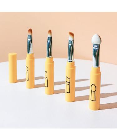 4-in-1 Eye Makeup Brush Set - Eyeshadow Concealer Eyebrow & Foundation - Portable Travel Kit with Carrying Bag - Buy Online on GoSupps.com