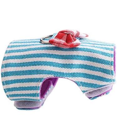 Small Pet Harness Set with Bowknot and Bell - Comfort Padded Vest for Ferret, Rat, Iguana, Hamster - 2PCs - Buy Online on GoSupps.com