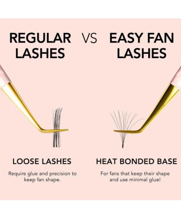 Buy KIARA SKY LASH Premium Cashmere Easy Fan Lash Extensions - Soft Semi-Matte Finish | Professional Use | Black C-0.05 14MM - Buy Online on GoSupps.com