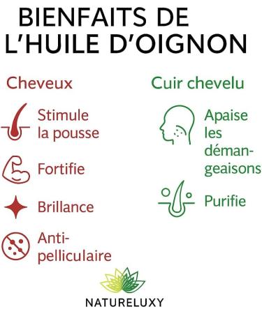  Natureluxy Onion Oil 100mL with Pipette Natureluxy | Hair Growth & Strengthening | Scalp & Skin Care - Buy Online on GoSupps.com