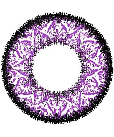 Buy Matlens Trendy Purple Violet Big Eyes Colored Contact Lenses - Nudy Pzx-215 | 2 Lenses + Container & 50ml Care Solution - International Shipping Available - Buy Online on GoSupps.com