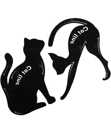 Mipcase 2pcs Plate Guide Pvc Eye Shape Matte Shadow Eyeshadow Multifunction Smoky Professional - Buy Online on GoSupps.com