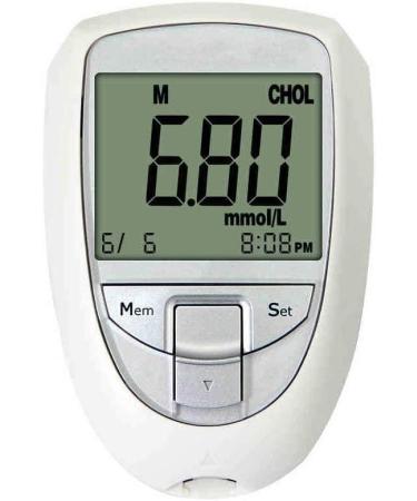 Healthcaretuye 3 in 1 Cholesterol Meter Cholesterol Test Meter Kit Cholesterol Analyzer Monitor G.L.U Uric Acid Test Meter Analyzer+ Test Chips (1xAnalyzer+10CHO Chip+10UA Chip+25GLU Chip) - Buy Online on GoSupps.com
