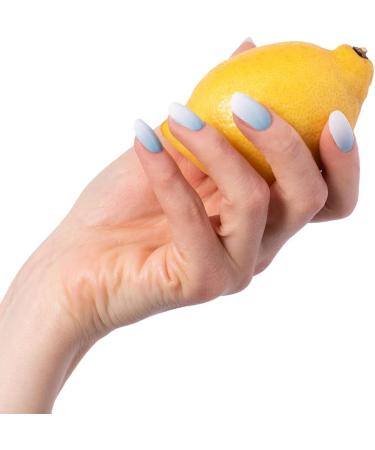 Glamsy Nail Film - Summer Breeze Color Gradient Blue/White Nail Wraps | 24 Ultra-Thin Self-Adhesive Foils for Perfect Manicures - Buy Online on GoSupps.com